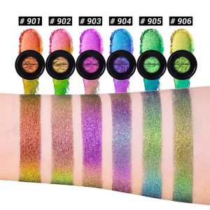 CHARMACY Chameleon Eyeshadow, Insane Color Shifting, Glitter Duochrome Eye Shadow Long-Lasting With No Creasing, Easy to Wear, Highly Pigment Multichrome Eye Makeup